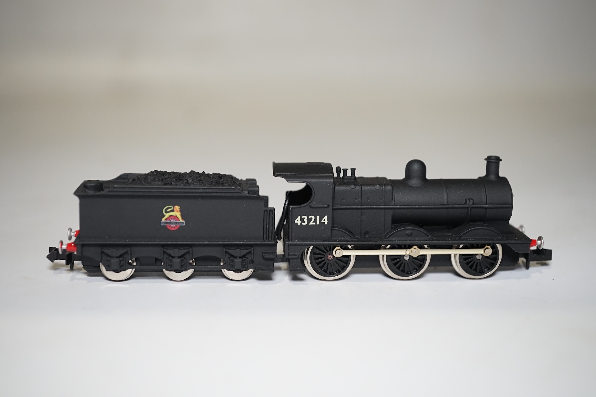 Three boxed Union Mills Models N gauge railway BR locomotives; a Class 7F, 49659, a Class 7F, 49508, and a Class 3F, 43214. Condition - good.